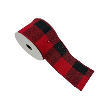 Cinta Tela Cuadros Black Red 6.3cm X 9.14m /cod. 300-4023130-mix