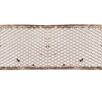 Cinta Tela Malla Rose Gold Glitter 6.3cm X 9.14m /cod. 300-902410rg-rg