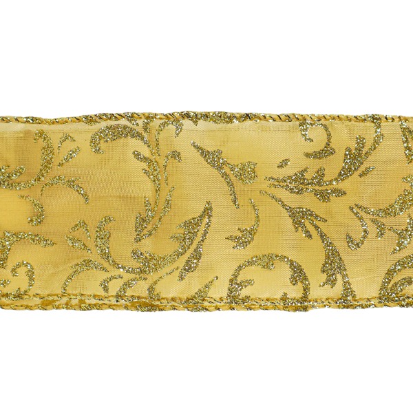 Cinta Satin Gold Con Ramas Gli /cod. 300-934008go-70