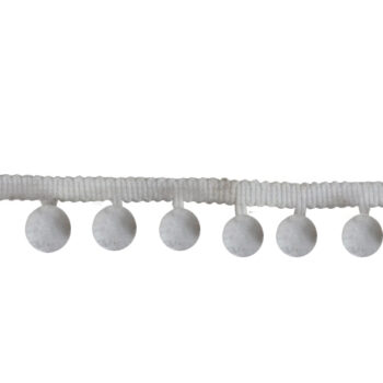 Cinta Tela 2cmx9,14mts White Bolitas /cod. 300-a1418-68