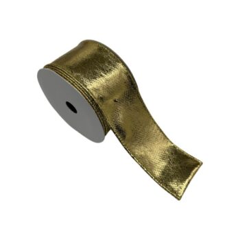 CINTA TELA GOLD METALICA 6.3CM X 9.14M