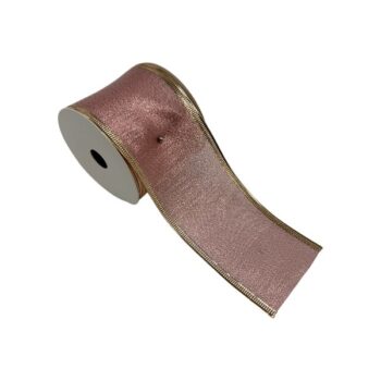 Cinta Tela Metalica Rose Gold 6.3cm X 9.14m /cod. 300-bc12260r-rg