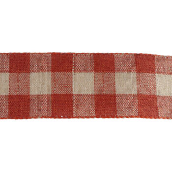 Cinta Tela 6,3cmx9,14mts Orange Natural Cuadros /cod. 300-g1041-15