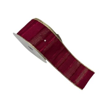 Cinta Tela Burgundy Gold 6.3cm X 9.14m /cod. 300-r5385-mix