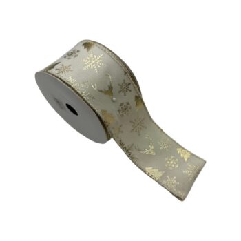 Cinta Tela Champagne Arboles Gold 6.3cm X 9.14m /cod. 300-s265260-ch
