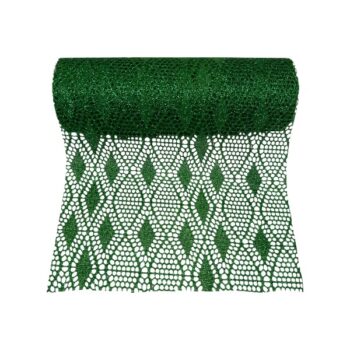 Rollo Tela Malla Glitter Green 28cm X 9.14m /cod. 300-w3188300-63