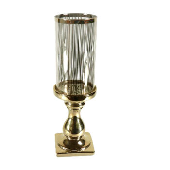 CANDELABRO CERAMICA 10X40CM GOLD /COD. 39-FS1205022