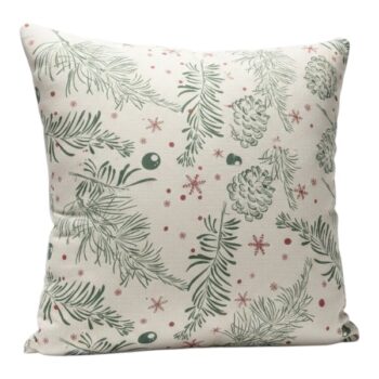 Cobertor Almohadon 45x45 Cm Hojas Y Berries /cod. 732-2604a45-ch