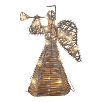 ANGEL METAL CON TROMPETA GOLD 30CM+20L ,2AA