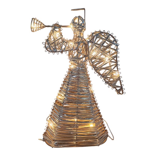 ANGEL METAL CON TROMPETA GOLD 30CM+20L ,2AA