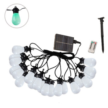 GUIRNALDA 20 BOBILLOS LUCES LES 15MTS SOLAR /COD. 745-AURHCS14S