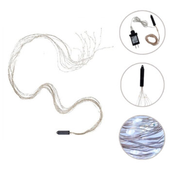 GUIRNALDA 300 LUCES LED 10 TIRAS DE 30LUCES 2MTS CON ADAPTADOR WHITE