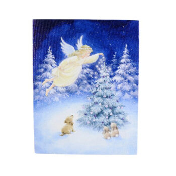 CUADRO ANGEL CON LUZ 30*40*1.8CM /COD. 747-38099