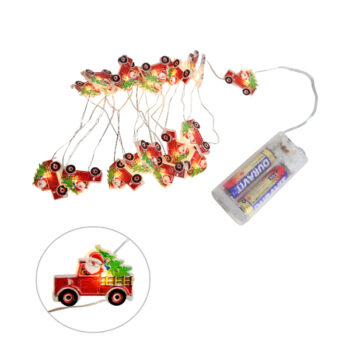 Guirnalda 20pcs Carrito 230cm Bateria Warm White /cod. 750-c-016