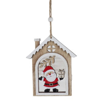 COLGANTE MADERA CASITA SANTA 11X1X13CM /COD. 751-LC236446