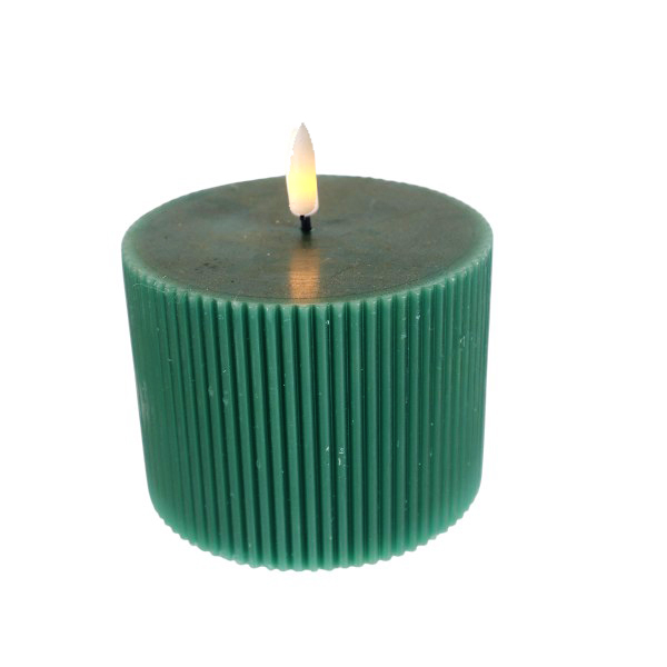 CANDELA BATERIA GREEN REDONDA 10*10*10/12.5CM /COD. 753-PW0306A-63