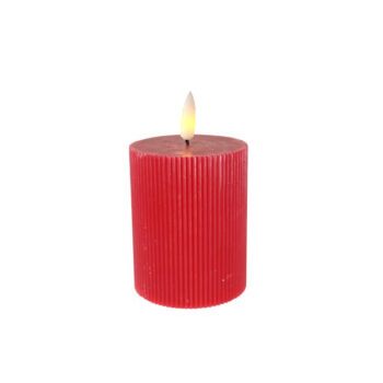 CANDELA BATERIA RED REDONDA DIA10*12.5CM (FLAME +2.5CM) /COD. 753-PW0307-61