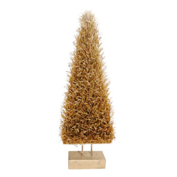 ADORNO ARBOL GOLD GLITTER NATURAL SECO 120Hx50CM