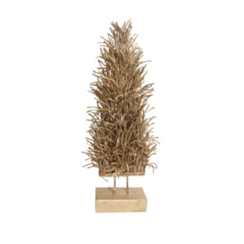ADORNO ARBOL GOLD GLITTER NATURAL SECO 60Hx25CM