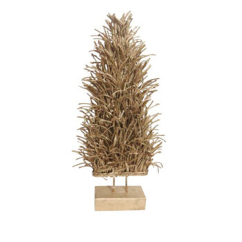 ADORNO ARBOL GOLD GLITTER NATURAL SECO 80Hx36CM