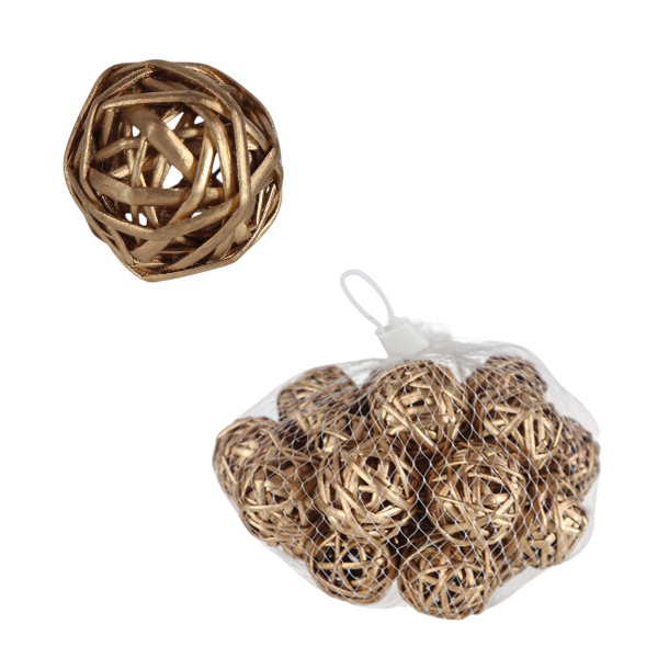 MALLA 30PCS BOLITAS GOLD /COD. 754-HF23977G-70