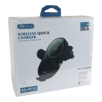HOLDER PARA CARRO CON CARGA INALAMBRICA 15W /COD. 768-AS-3010