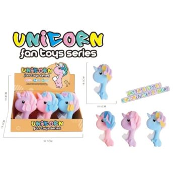 VENTILADOR DE MANO UNICORNIO COLORES MIXTOS /COD. 782-MH675530