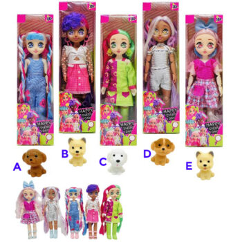 MUÑECA CON MASCOTA 10" DISEÑOS MIXTOS /COD. 782-MH676864
