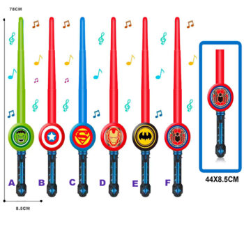 ESPADA SUPER HEROES CON MUSICA DISEÑOS MIXTOS /COD. 782-MH678107