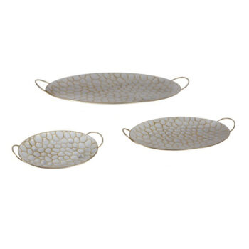 SET DE BANDEJAS WHITE 48.5X26X5X42X22X4.5X31X16.5X4.5 CM /COD. 787-2409664W-68