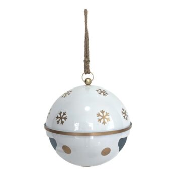 CASCABEL METAL WHITE GOLD 41X42,5X78CM