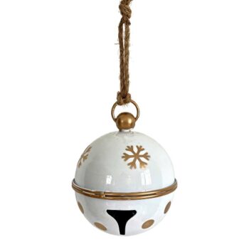 CASCABEL METAL WHITE GOLD 14X14X65CM