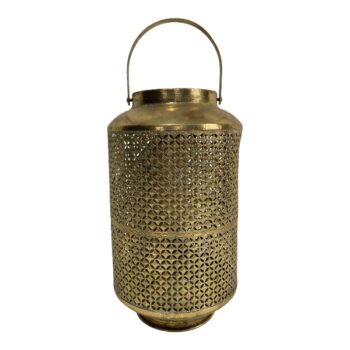Linterna Metal Silver 20,5x20,5x35cm /cod. 787-2511409-80