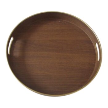 BANDEJA PLASTICA MADERA 37,5X37,5X4,5CM