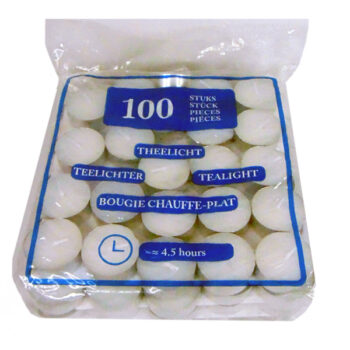 TEALIGHTH WHITE 100 U /COD. 82-14100T