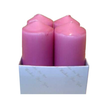 CANDELA PILAR 3"X1.5" 4 U. MAUVE /COD. 82-153P43