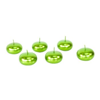 FLOTANTE 6 U. LIME GREEN METALICA /COD. 82-2030F13