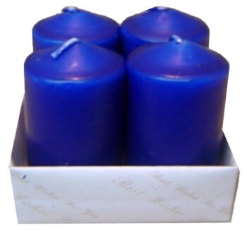 CANDELA PILAR 2"X4" 4 U. BLUE /COD. 82-24P50