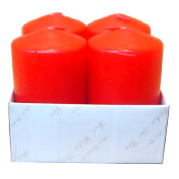 CANDELA PILAR 2"X4" 4 U. RED /COD. 82-24P61