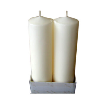 CANDELA PILAR 2.5"X9" 2 U. IVORY /COD. 82-259P02