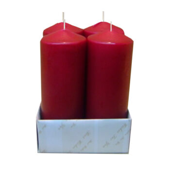 CANDELA PILAR 2"X6" 4 U. BURGUNDY /COD. 82-26P38