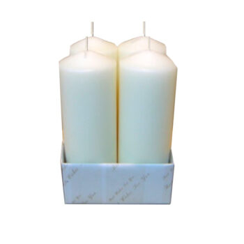CANDELA PILAR 2"X6" 4 U. WHITE /COD. 82-26P68