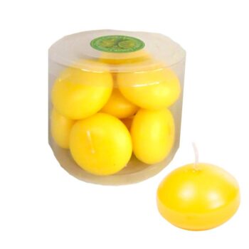 CANDELA FLOTANTE 10 U. YELLOW /COD. 82-30F18