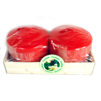 CANDELA PILAR 3"X3" 2 U. RED /COD. 82-33P61