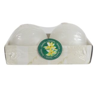 CANDELA BOLA 3" WHITE 2 U /COD. 82-B368