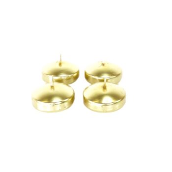CAJA 4 FLOTANTES 7CM GLD METALICA /COD. 82-FL85M70