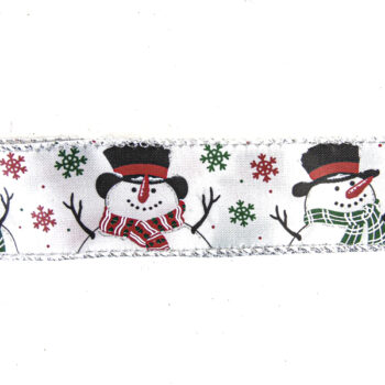 Cinta Tela White Muñecos DE Nieve /cod. 93-2110213-mn