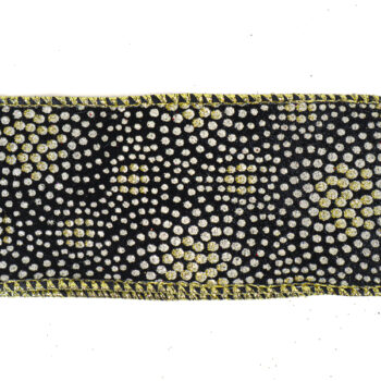 Cinta Tela Velvet Black Con Puntos Foil /cod. 93-pz002n-6670