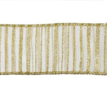 Cinta Nylon Gold Con Lineas Gold Glitter /cod. 93-pz014h-70