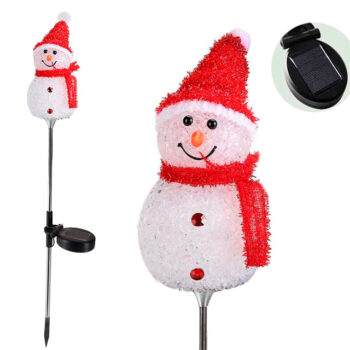 ESTACA SOLAR MUÑECO NIEVE 70CM 8-10 HORAS /COD. 123-238063